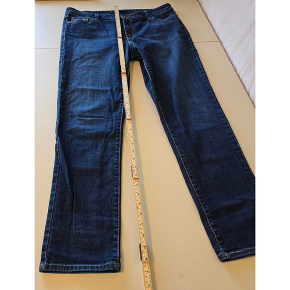 Levi's The Original Jeans Women's 16 Blue Dark Wash Mid Rise Skinny - Picture 13 of 16